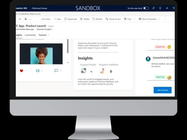 Social Media Connectivity & Sentiment Analysis
