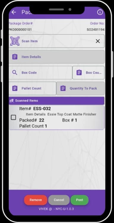 Packing Order